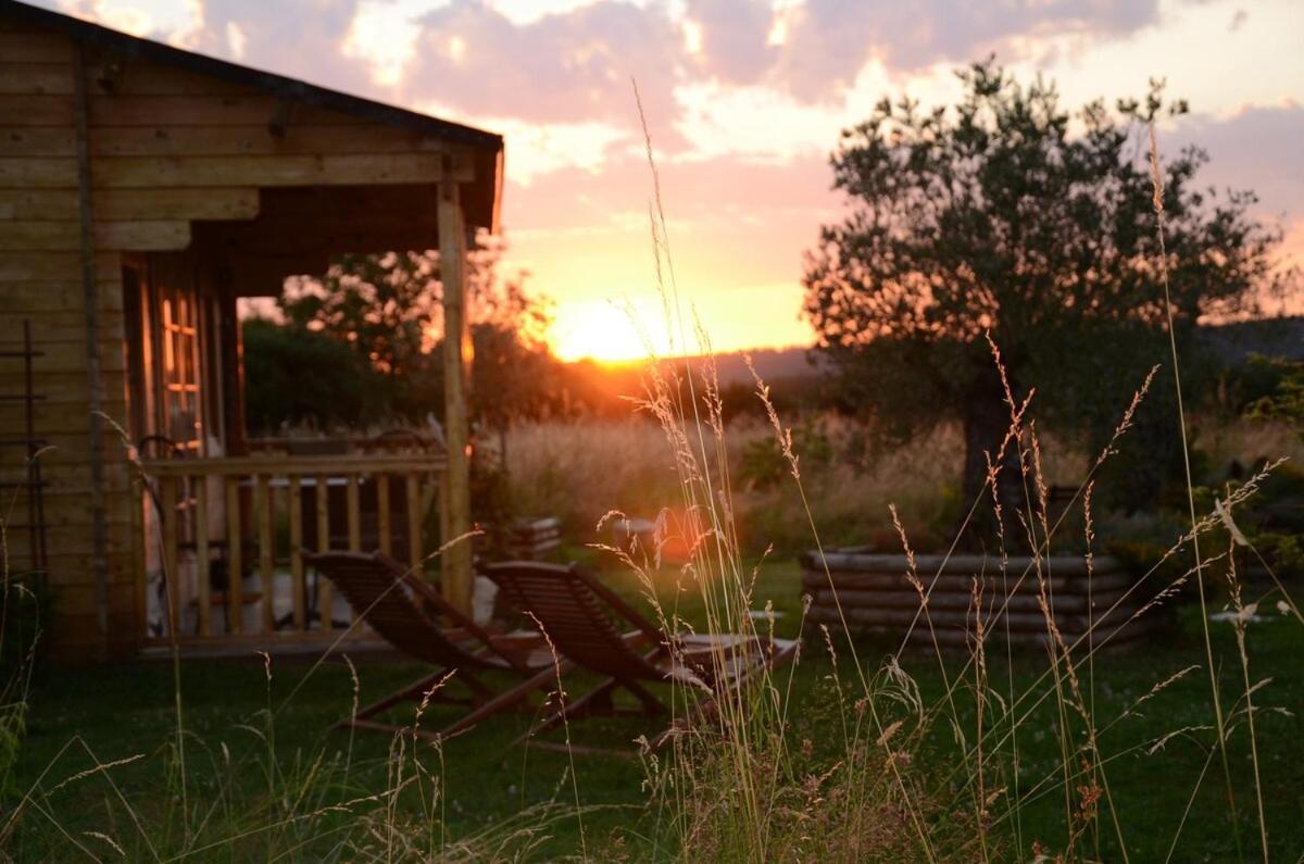 Chalet Bois Pleine Campagne A Pontigny Bagian luar foto