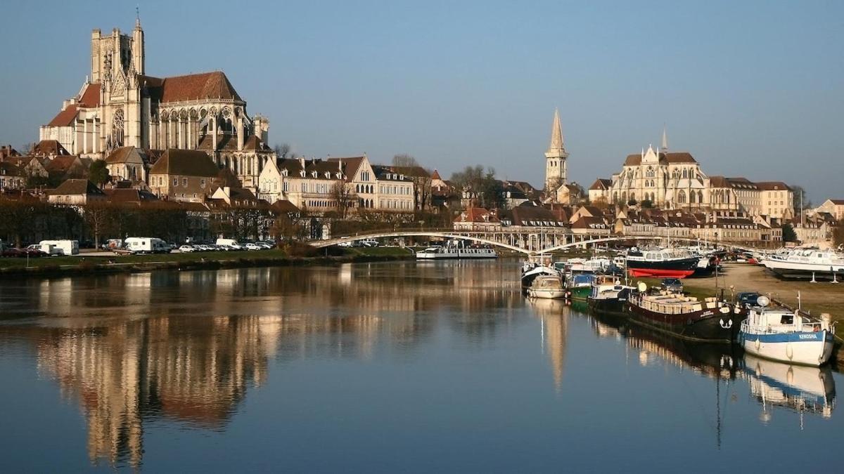 Chalet Bois Pleine Campagne A Pontigny Bagian luar foto